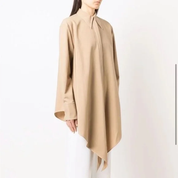 JW ANDERSON Waterfall poplin shirt, size 2